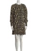Proenza Schouler Animal Print Mini Dress