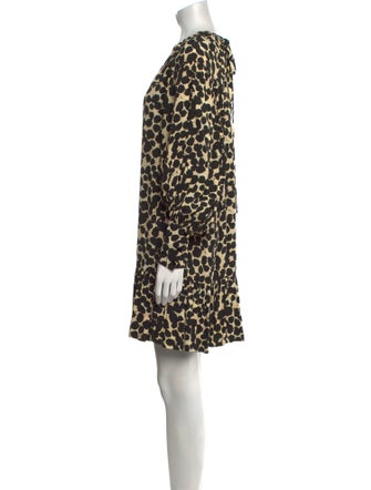 Proenza Schouler Animal Print Mini Dress
