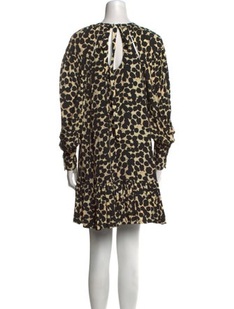 Proenza Schouler Animal Print Mini Dress