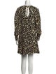 Proenza Schouler Animal Print Mini Dress