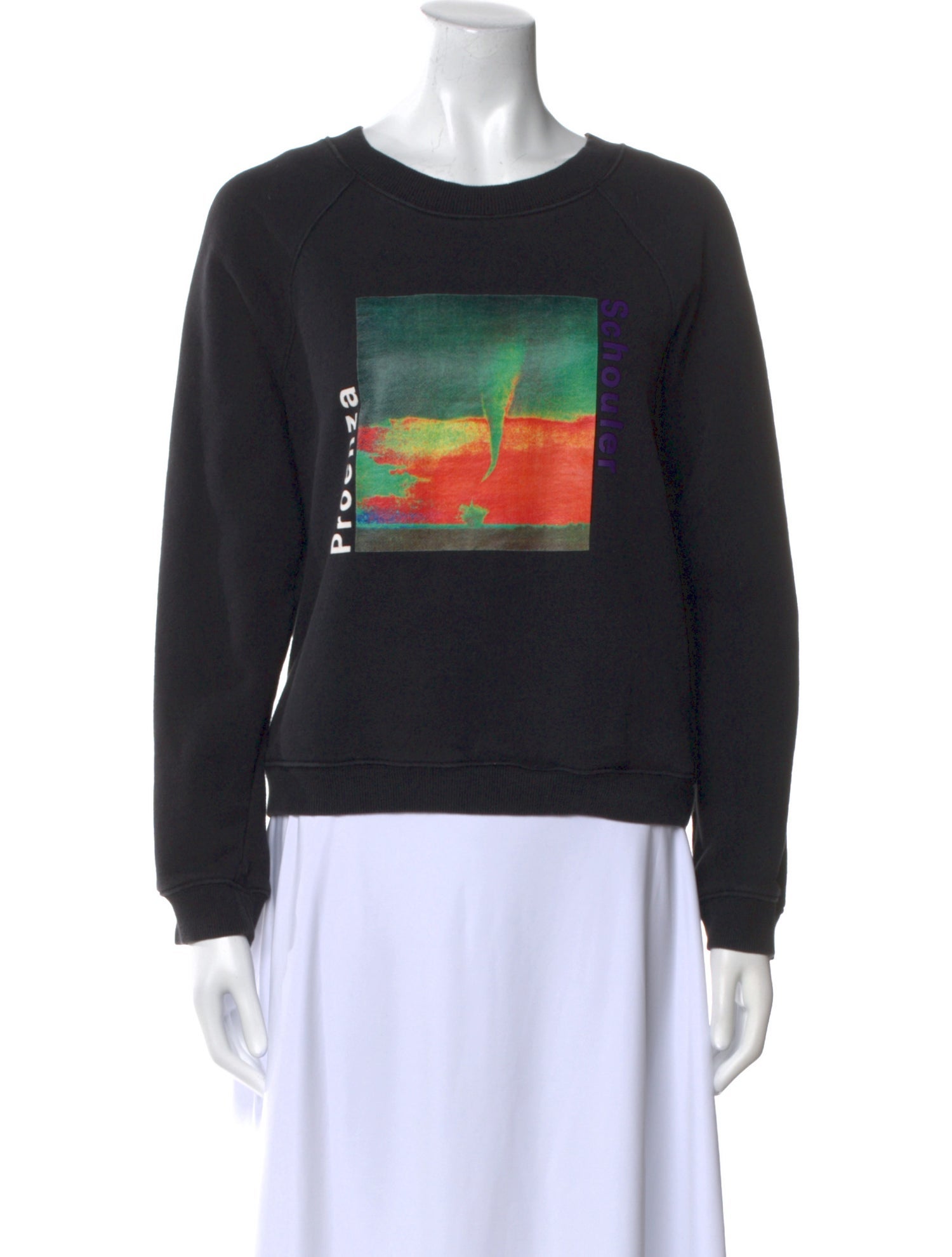 Proenza Schouler Graphic Print Crew Neck Sweatshirt
