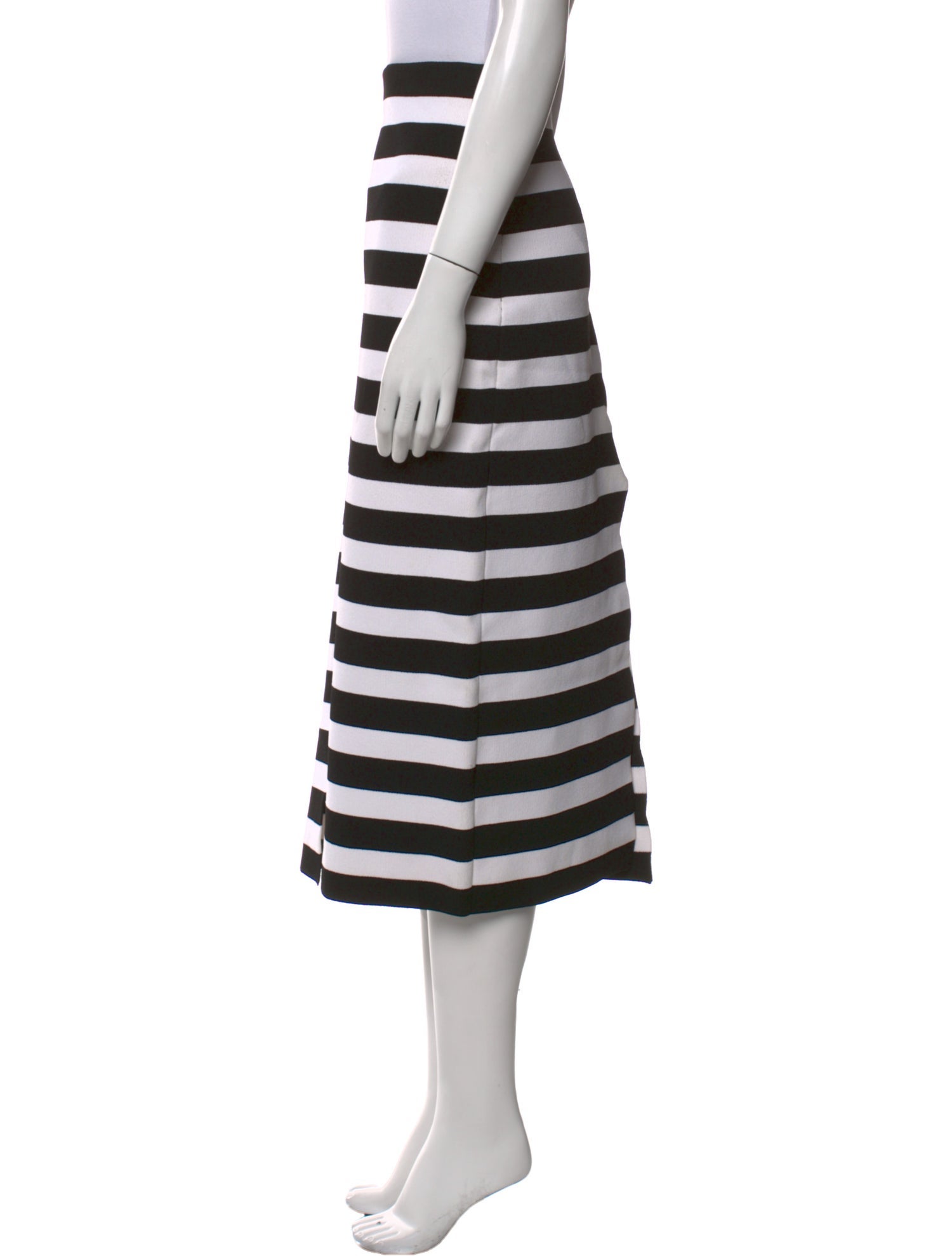 Proenza Schouler Striped Midi Length Skirt