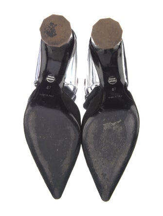 Proenza Schouler Suede Colorblock Pattern Mules