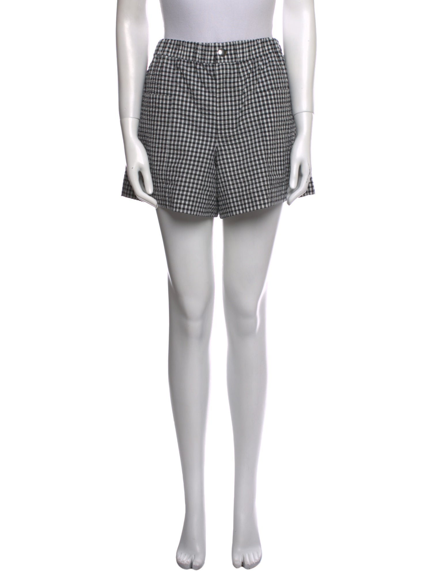 Proenza Schouler Plaid Print Mini Shorts