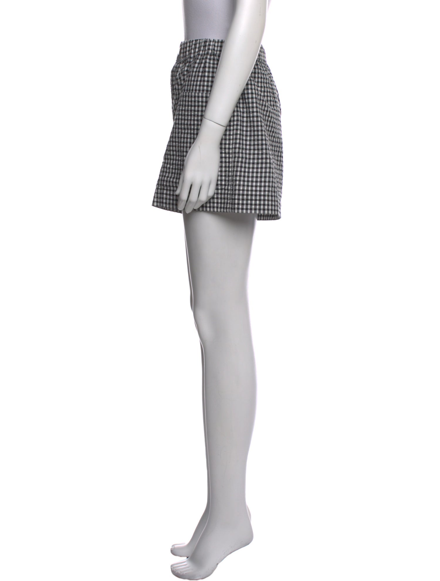 Proenza Schouler Plaid Print Mini Shorts