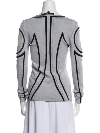 Proenza Schouler Printed Bateau Neckline Sweatshirt