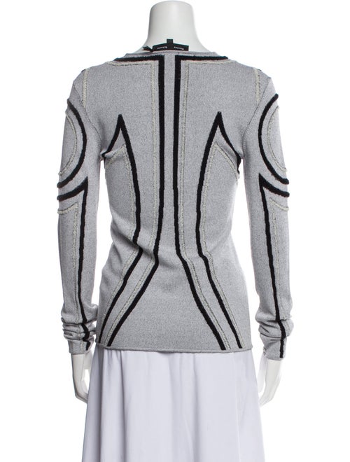 Proenza Schouler Printed Bateau Neckline Sweatshirt