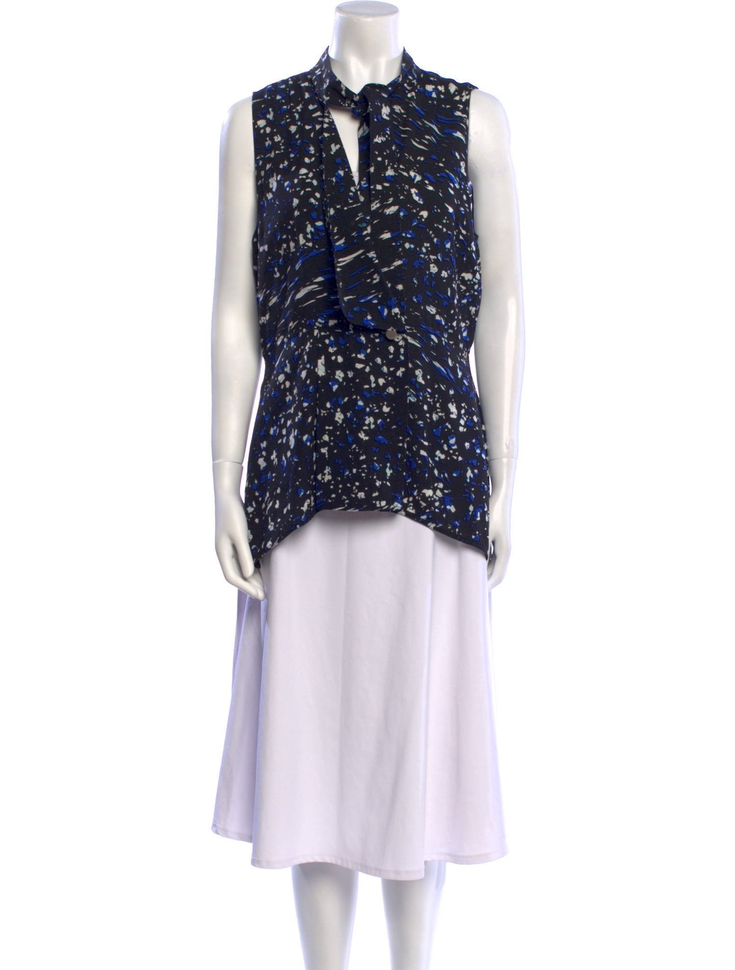 Proenza Schouler Silk Printed Tunic