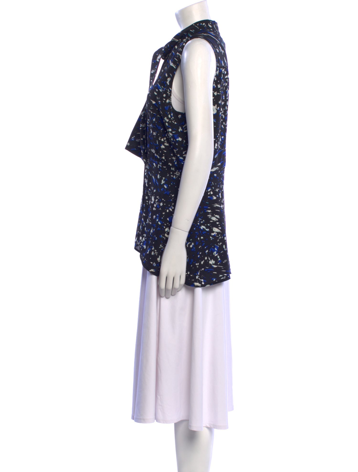 Proenza Schouler Silk Printed Tunic