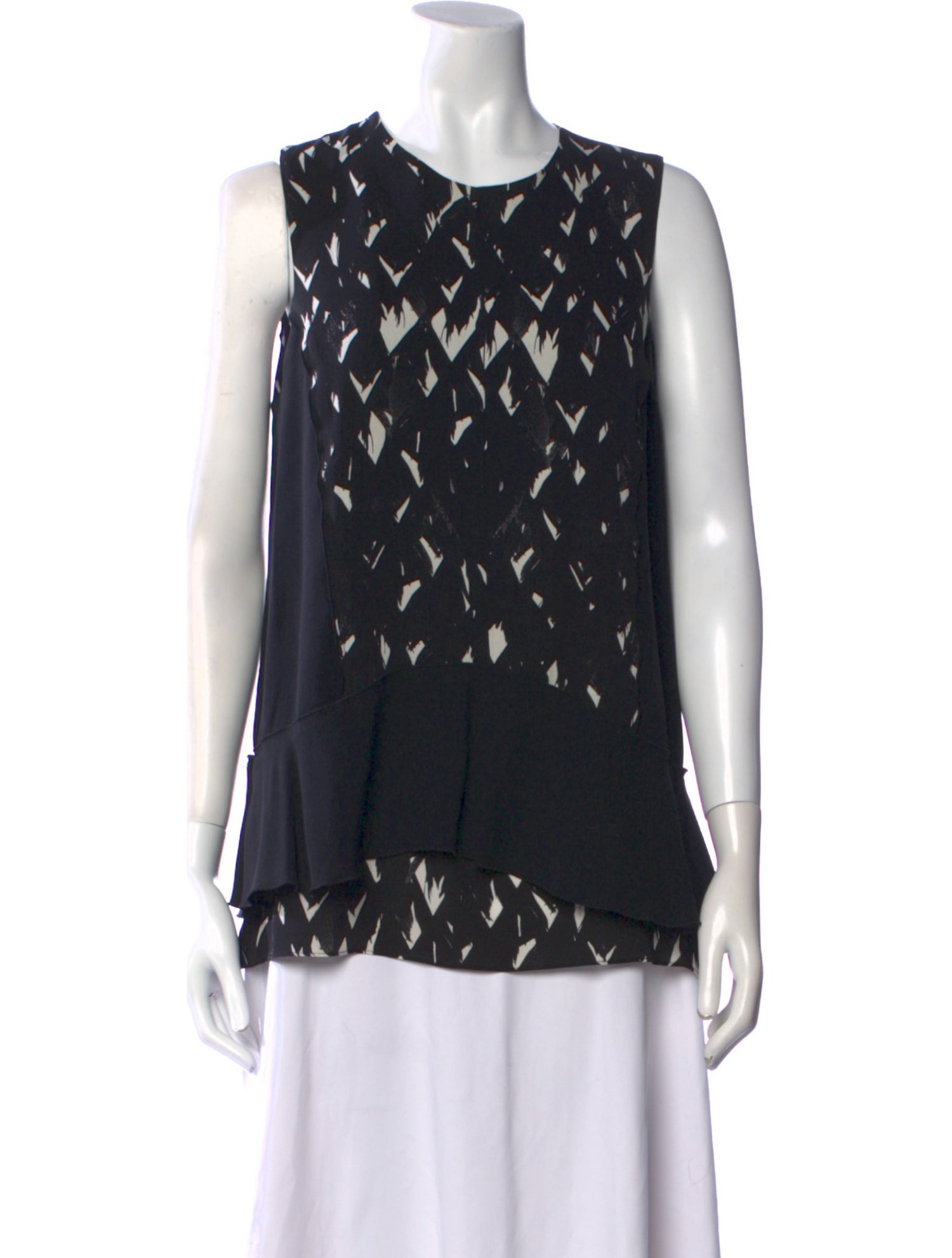 Proenza Schouler Silk Crew Neck Top