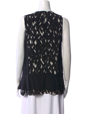 Proenza Schouler Silk Crew Neck Top