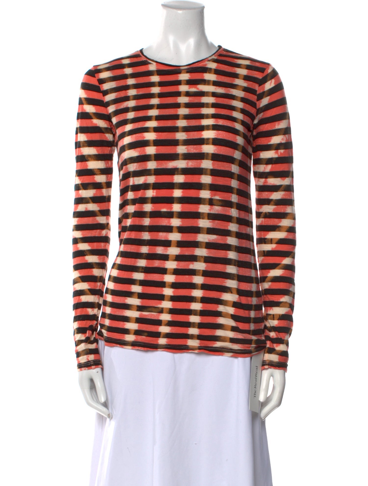 Proenza Schouler Striped Crew Neck Top