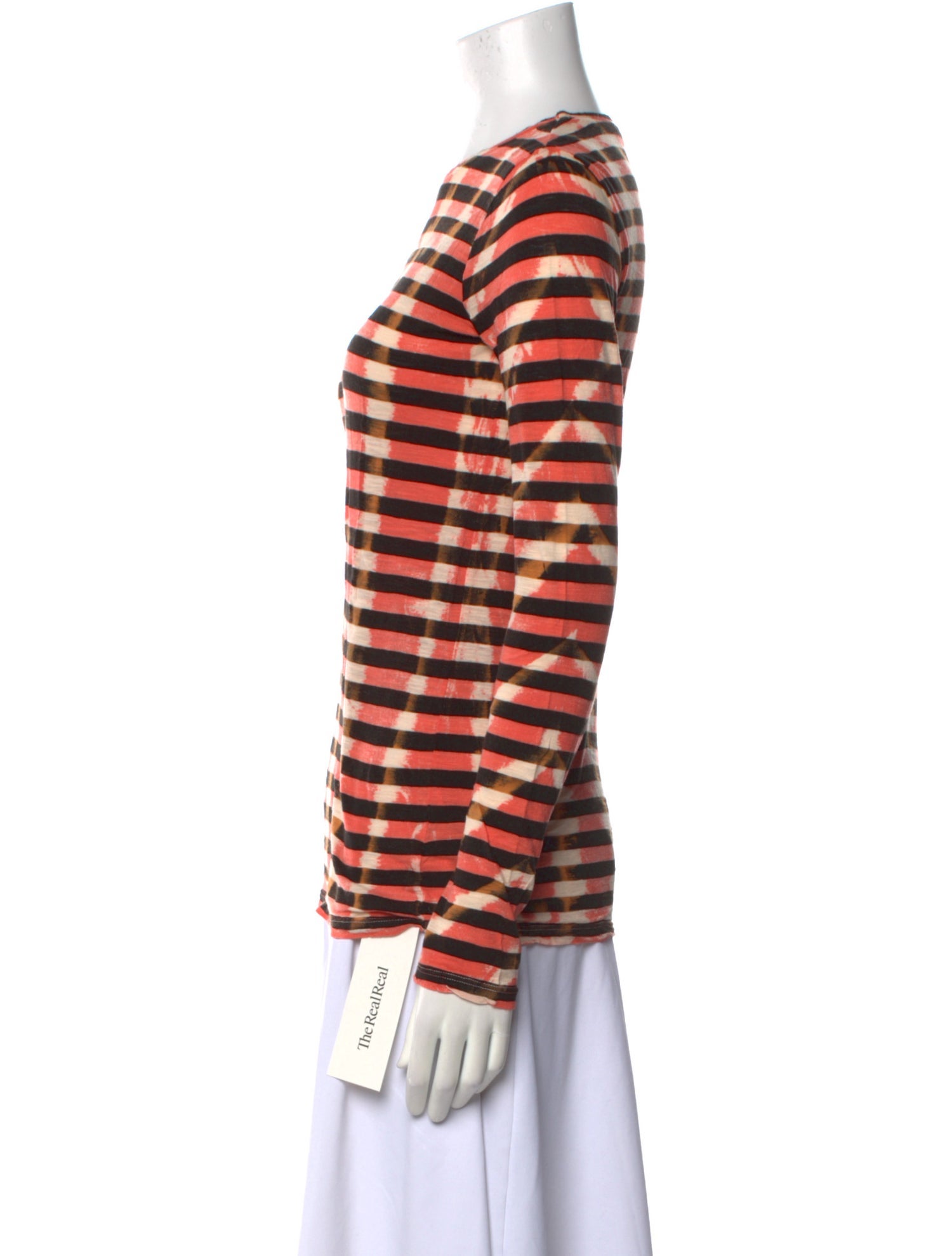 Proenza Schouler Striped Crew Neck Top