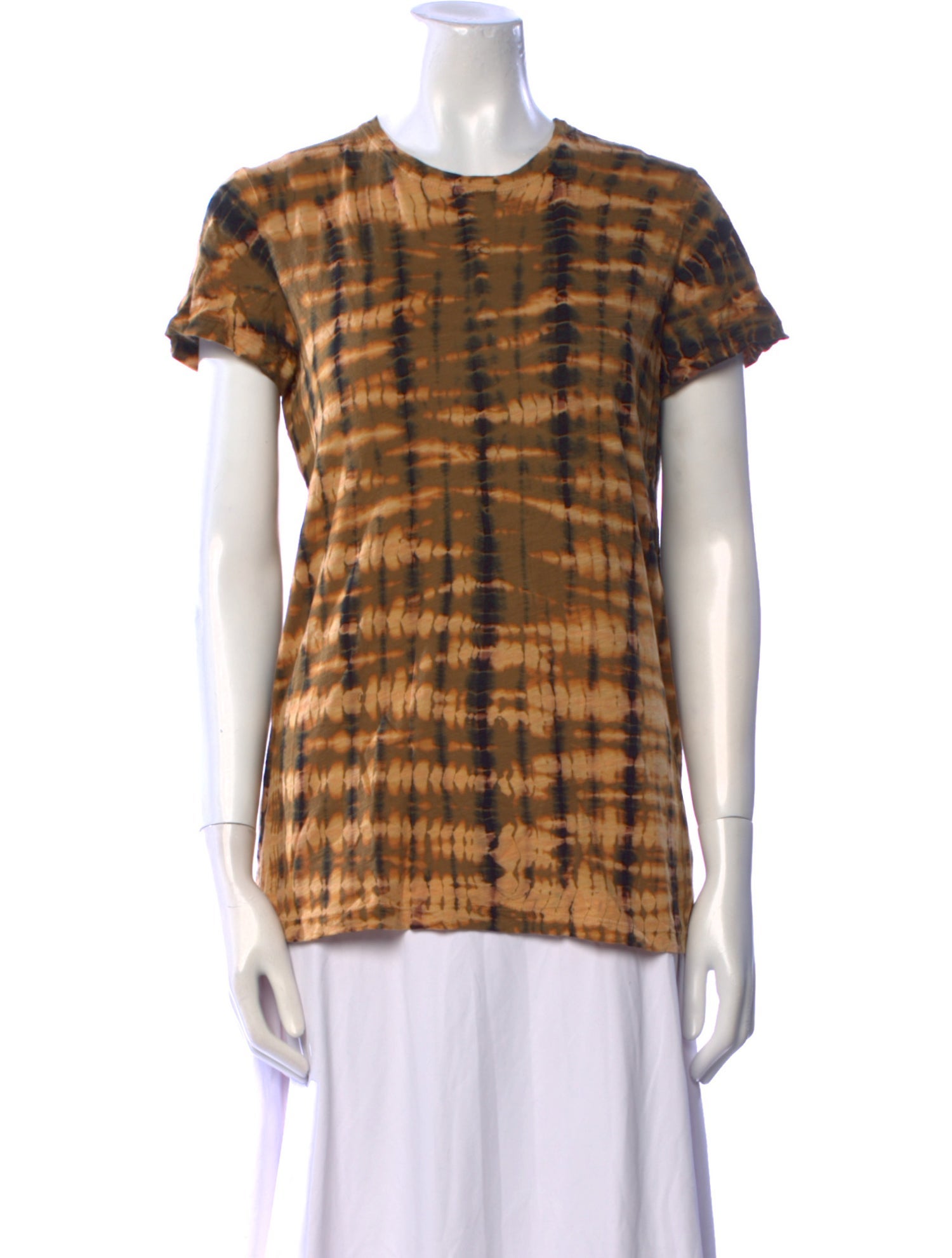 Proenza Schouler Plaid Print Crew Neck T-Shirt