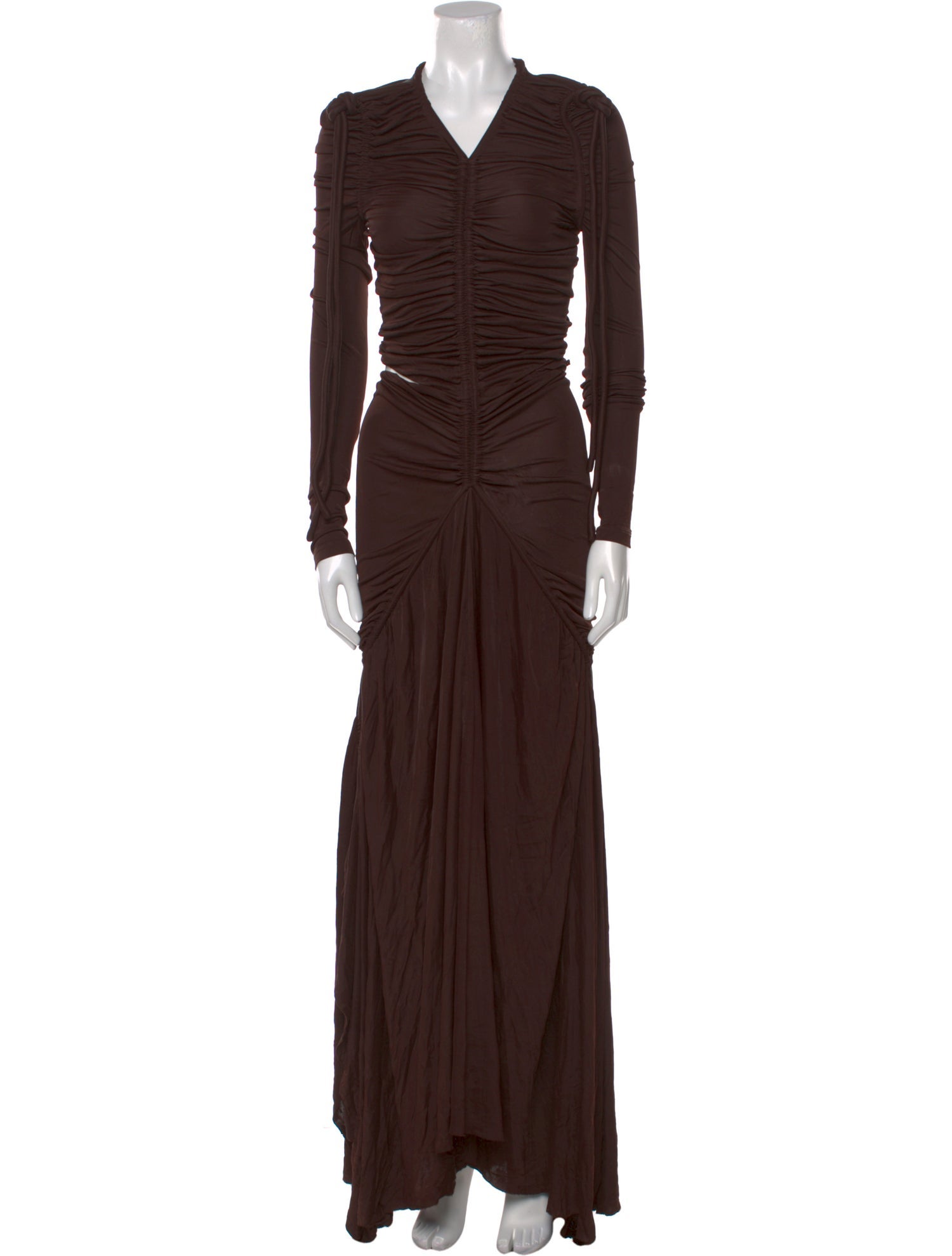 Proenza Schouler V-Neck Long Dress