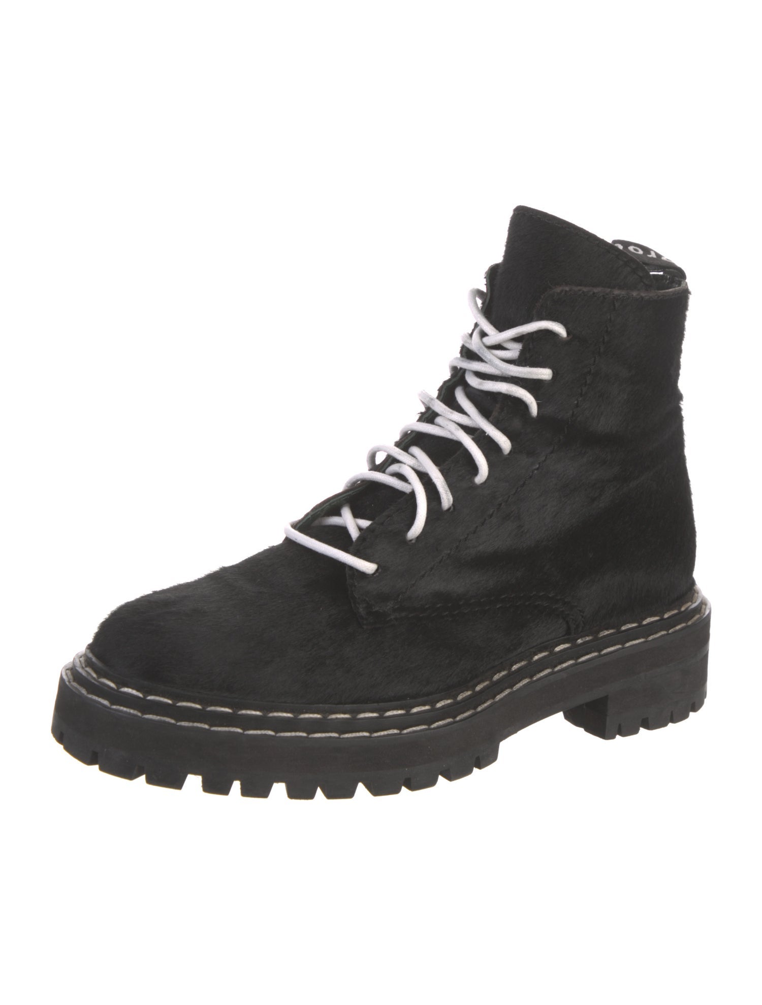 Proenza Schouler Ponyhair Combat Boots