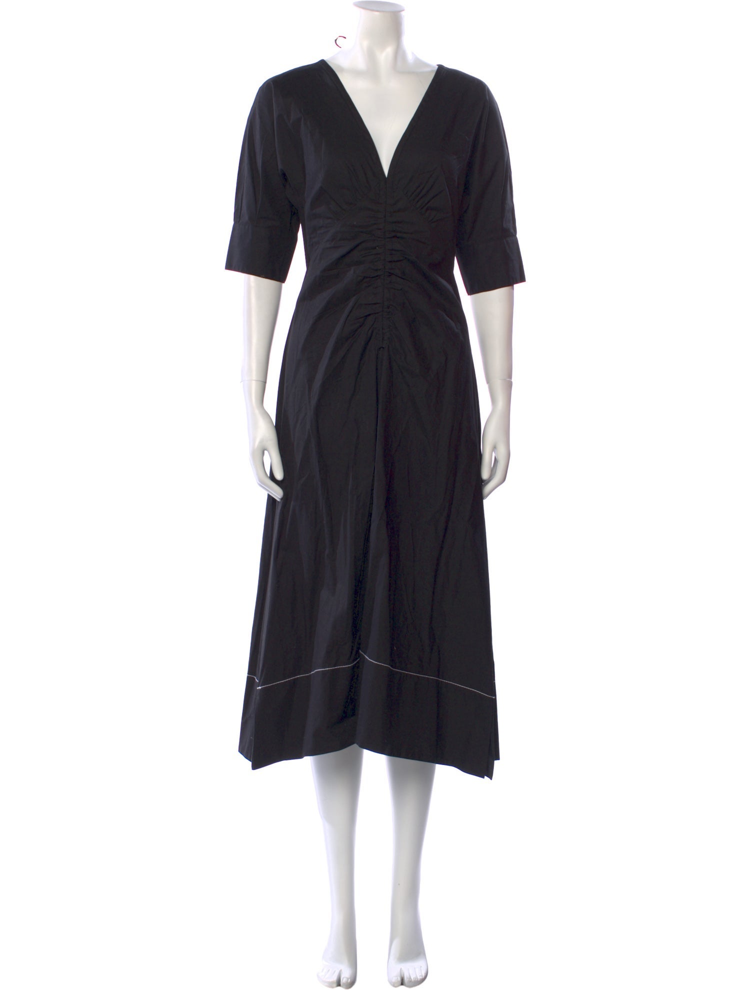 Proenza Schouler V-Neck Midi Length Dress