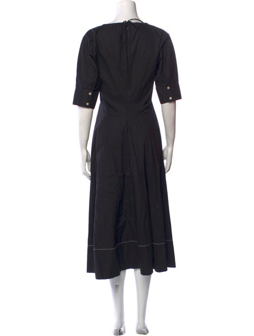 Proenza Schouler V-Neck Midi Length Dress