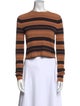 Proenza Schouler Striped Crew Neck Crop Top