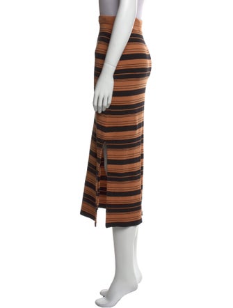 Proenza Schouler Striped Midi Length Skirt