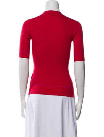 Proenza Schouler Silk Mock Neck Top