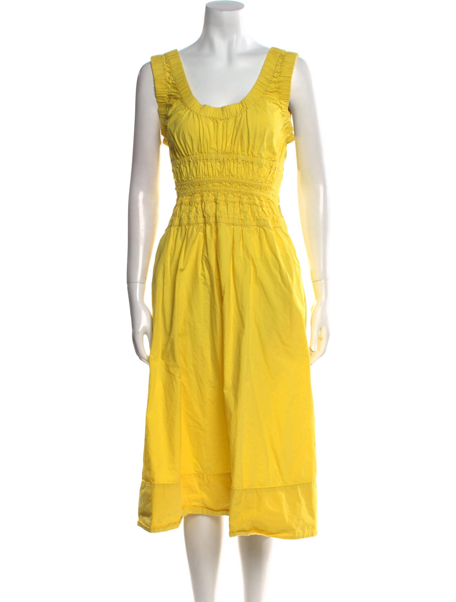 Proenza Schouler Scoop Neck Midi Length Dress