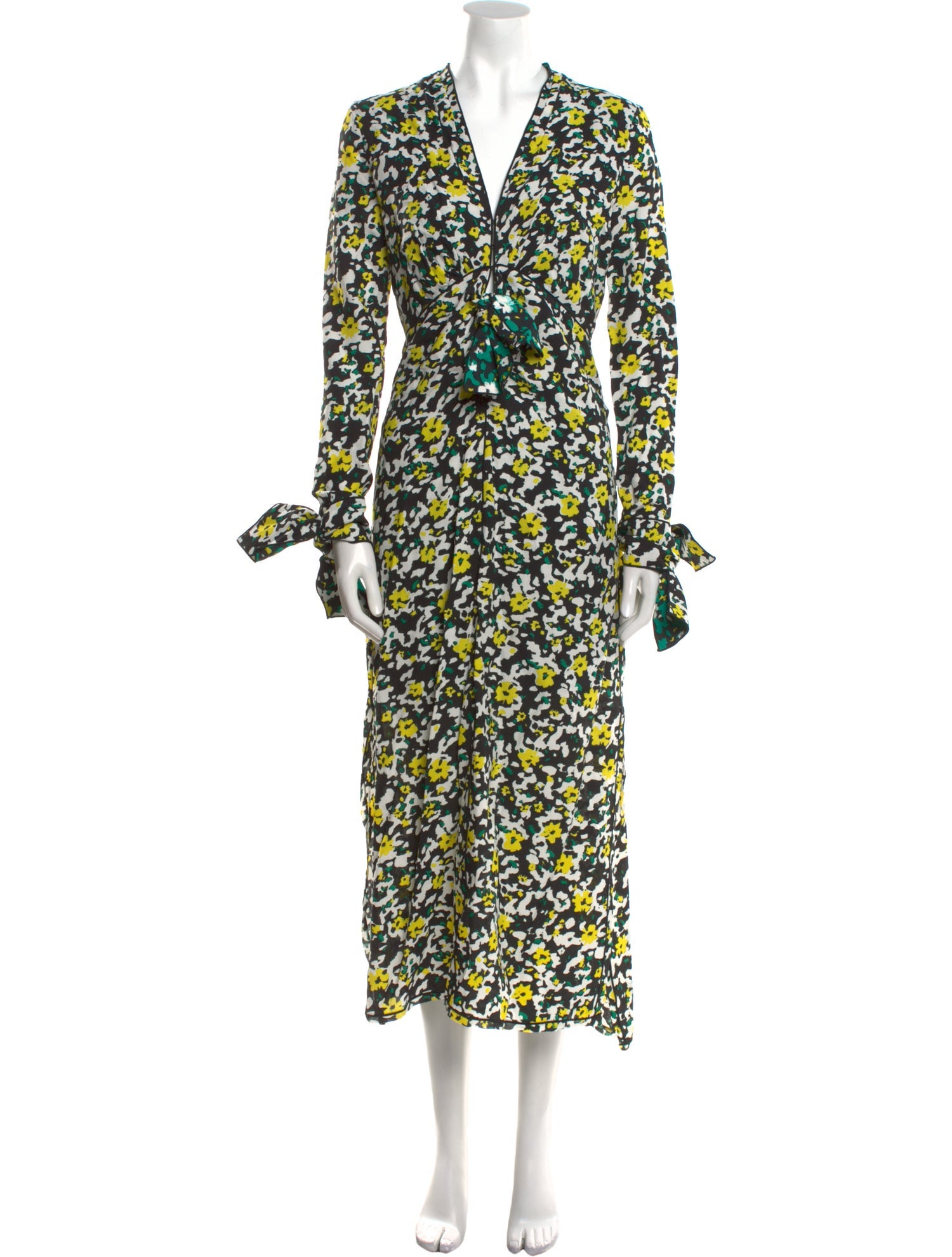 Proenza Schouler Floral Print Long Dress