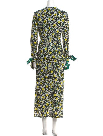 Proenza Schouler Floral Print Long Dress