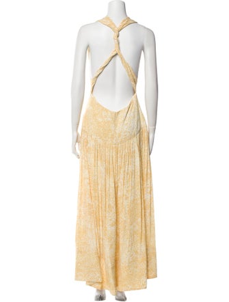 Proenza Schouler Printed Long Dress