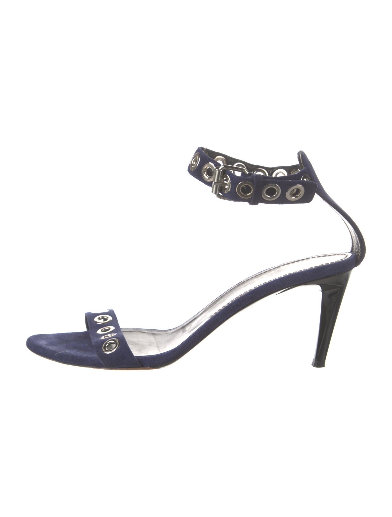 Proenza Schouler Suede Eyelet Trim Sandals