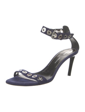 Proenza Schouler Suede Eyelet Trim Sandals