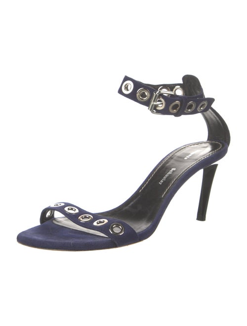 Proenza Schouler Suede Eyelet Trim Sandals