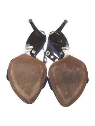 Proenza Schouler Suede Eyelet Trim Sandals