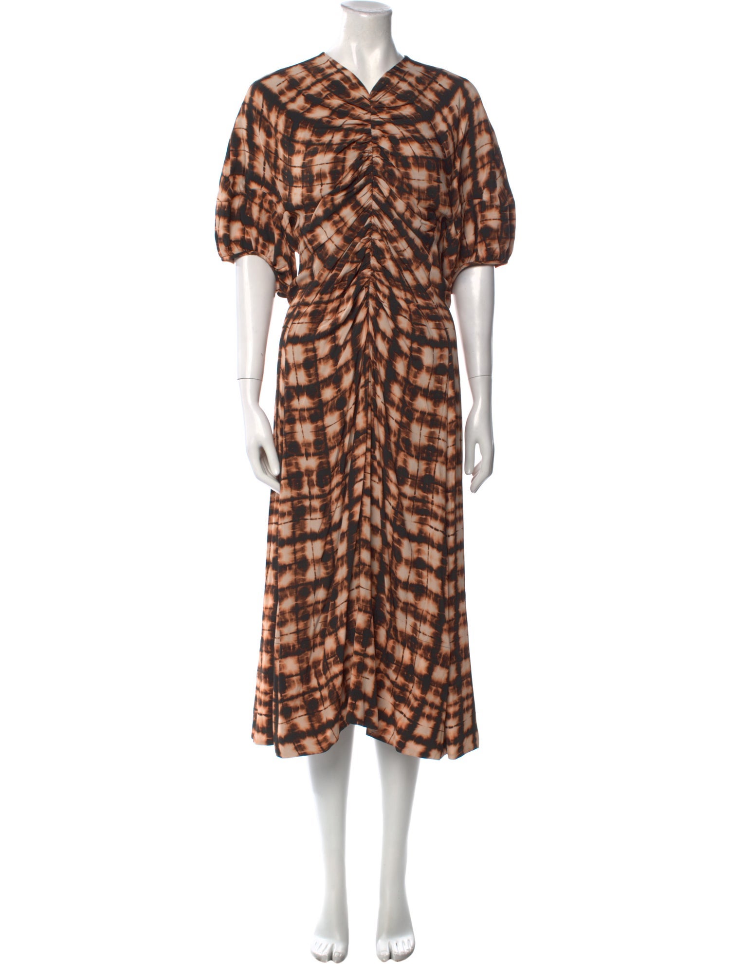 Proenza Schouler Plaid Print Long Dress w/ Tags