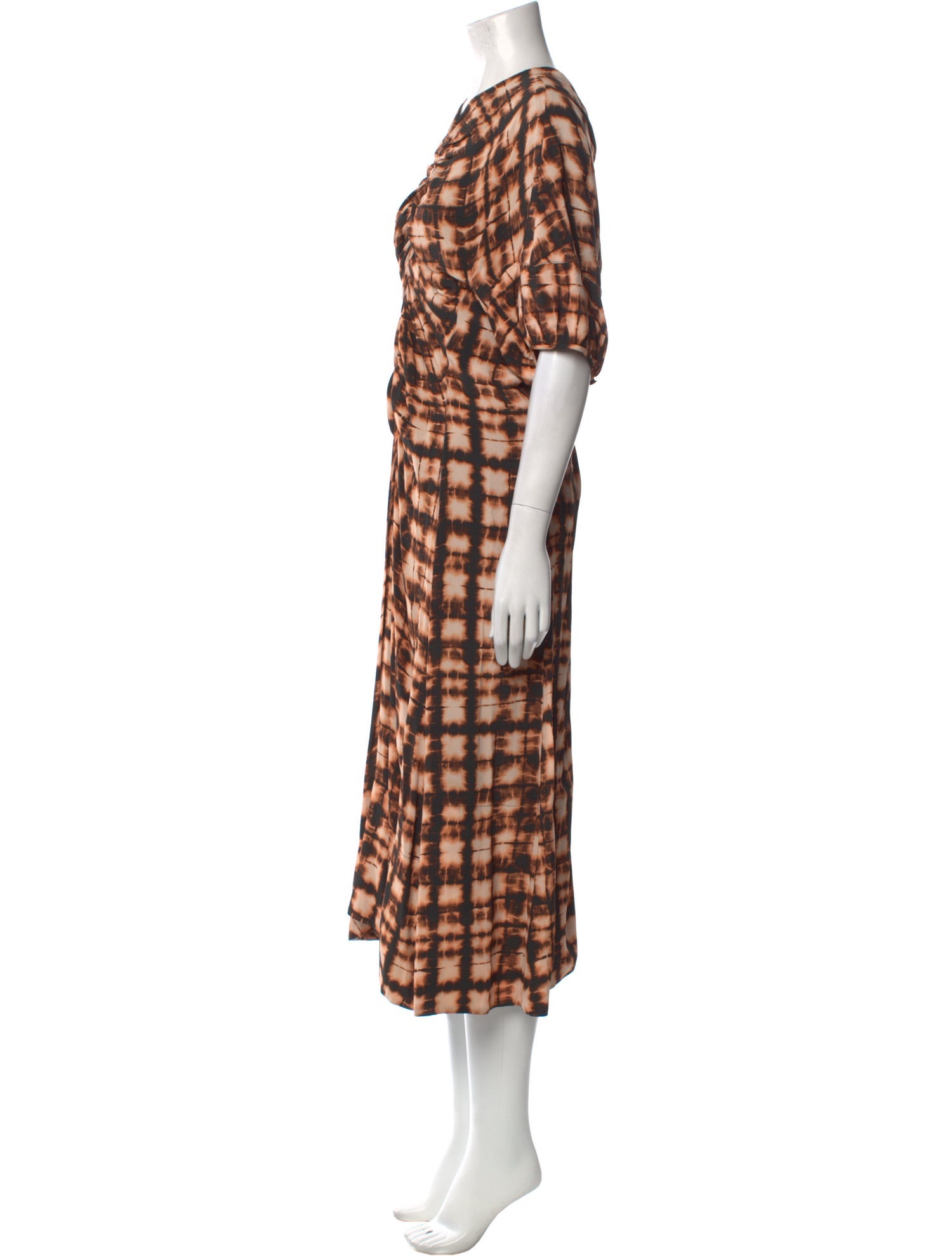 Proenza Schouler Plaid Print Long Dress w/ Tags