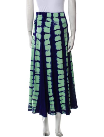 Proenza Schouler Tie-Dye Print Midi Length Skirt