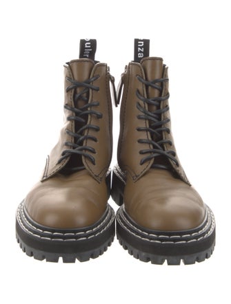 Proenza Schouler Leather Combat Boots