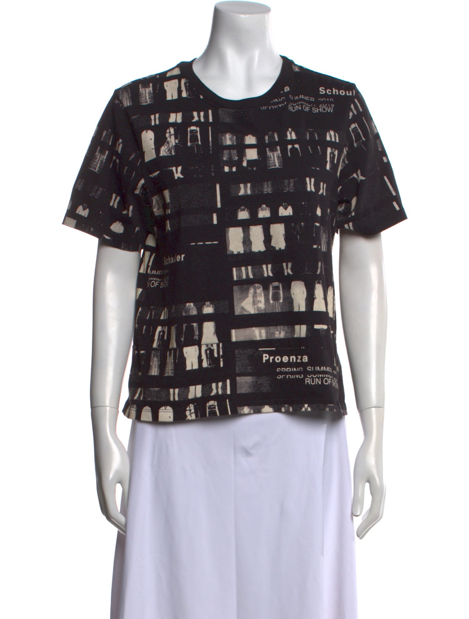 Proenza Schouler Graphic Print Crew Neck T-Shirt