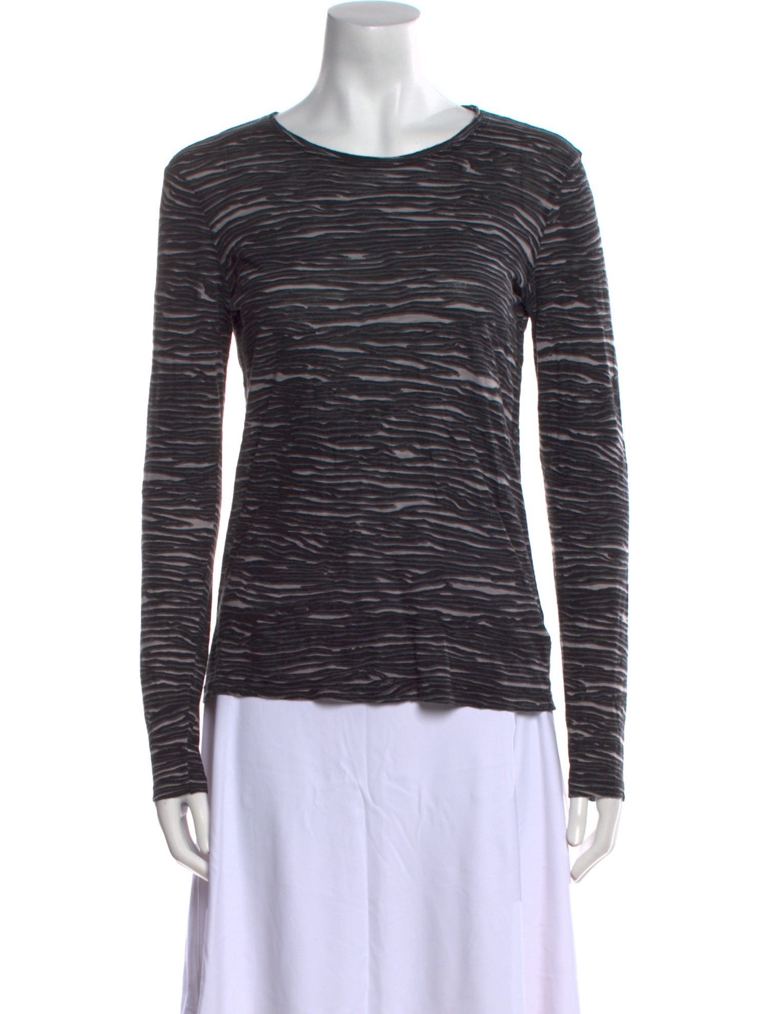 Proenza Schouler Striped Scoop Neck Top