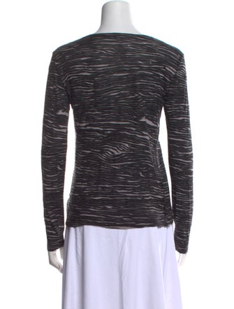 Proenza Schouler Striped Scoop Neck Top