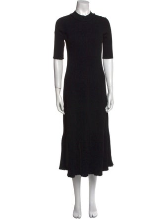 Proenza Schouler Mock Neck Long Dress