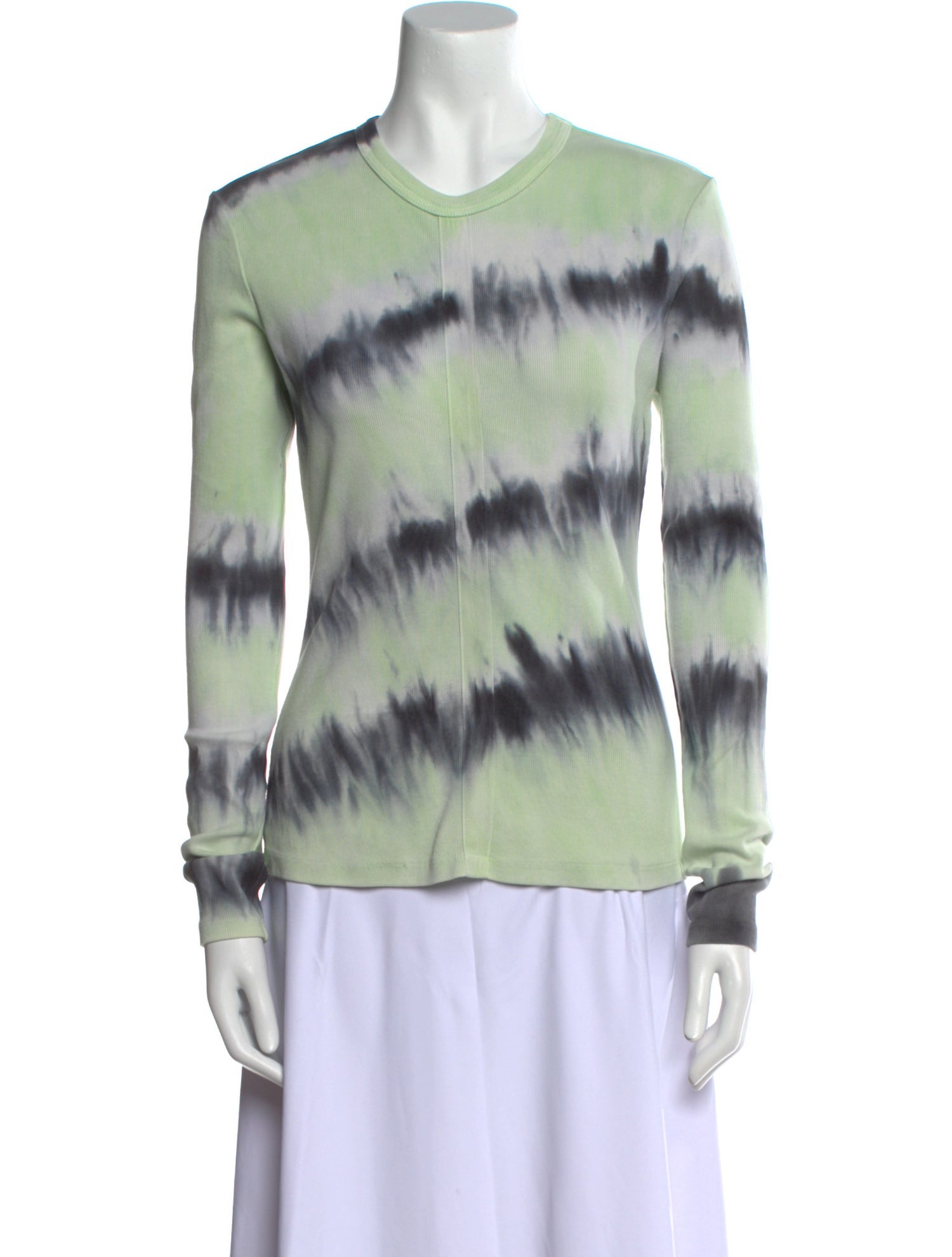 Proenza Schouler Tie-Dye Print Crew Neck Top