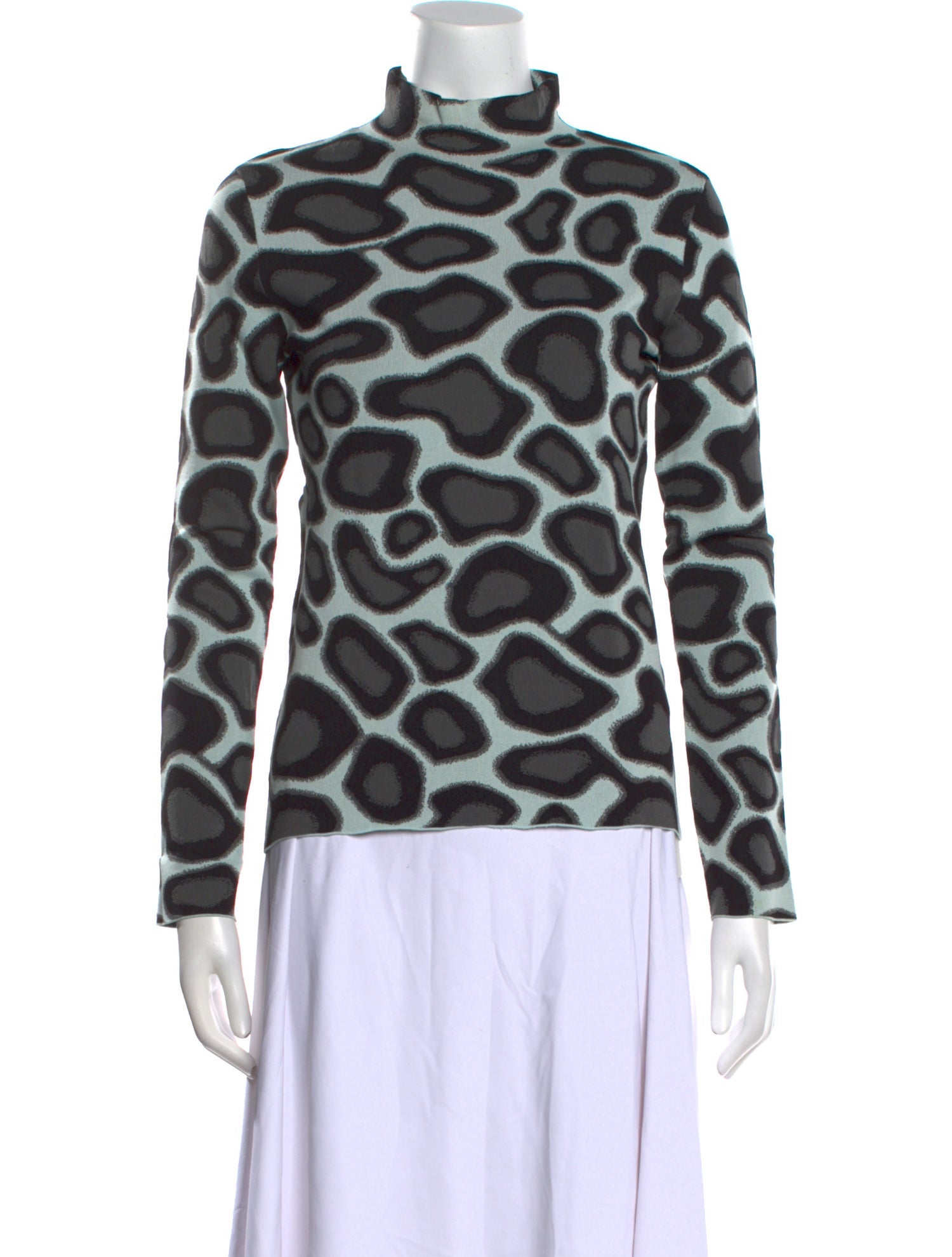Proenza Schouler Printed Mock Neck Sweatshirt