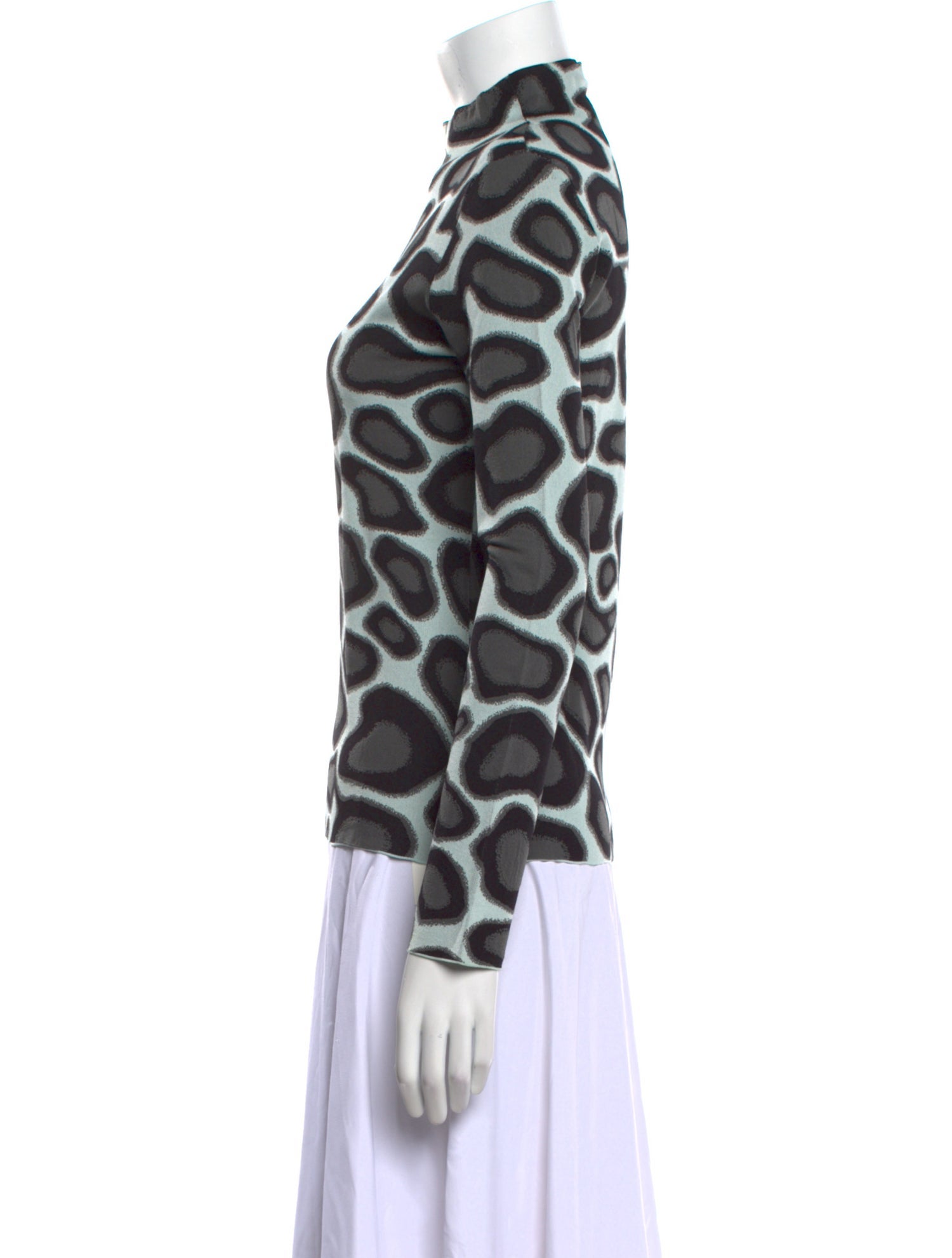 Proenza Schouler Printed Mock Neck Sweatshirt