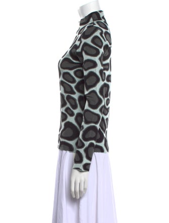 Proenza Schouler Printed Mock Neck Sweatshirt