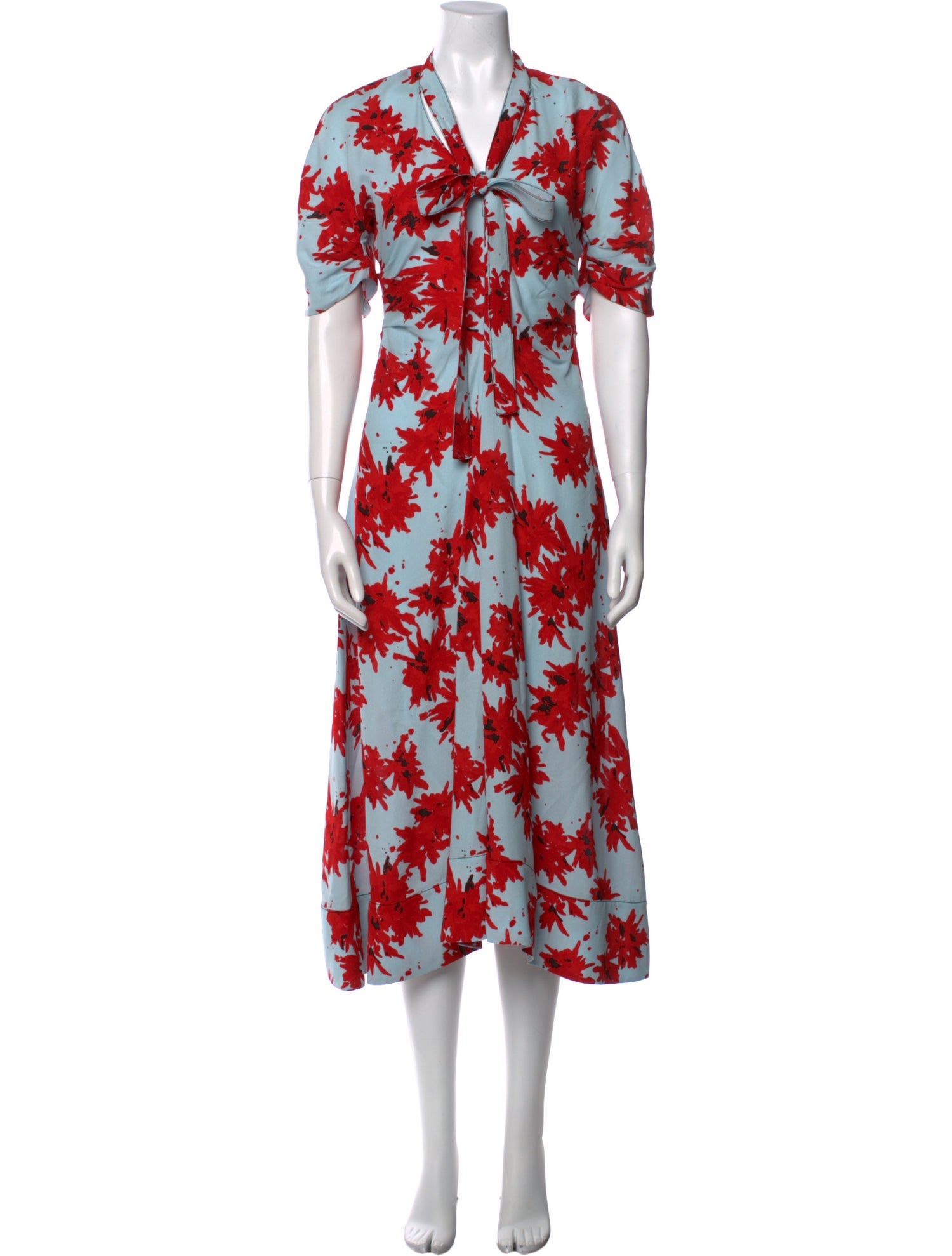 Proenza Schouler Floral Print Long Dress