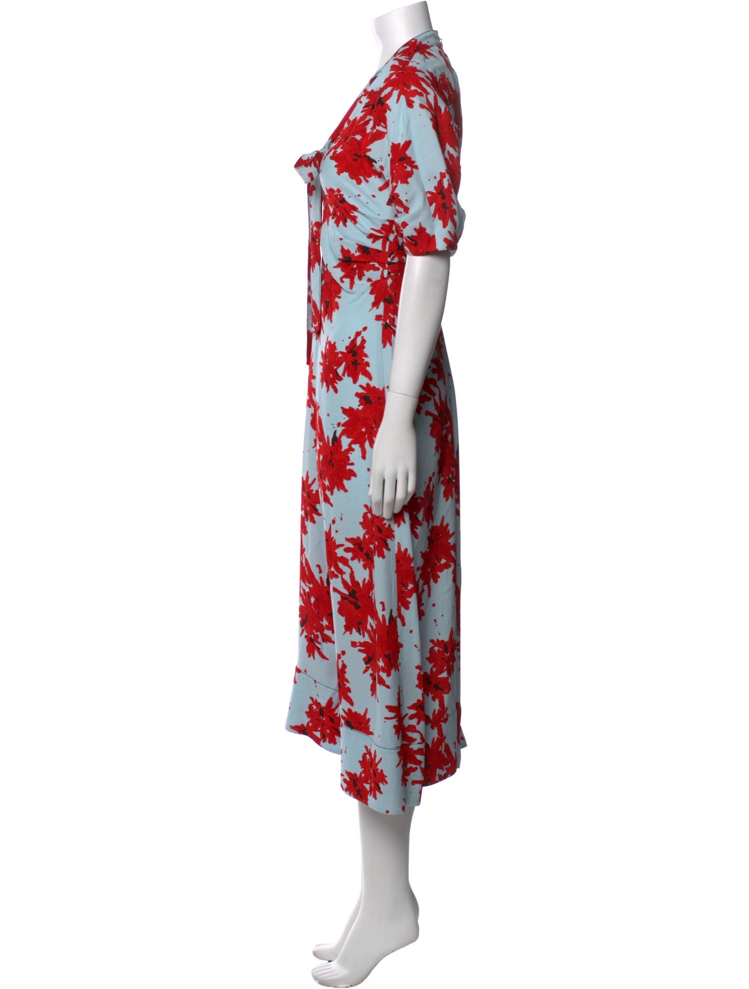 Proenza Schouler Floral Print Long Dress