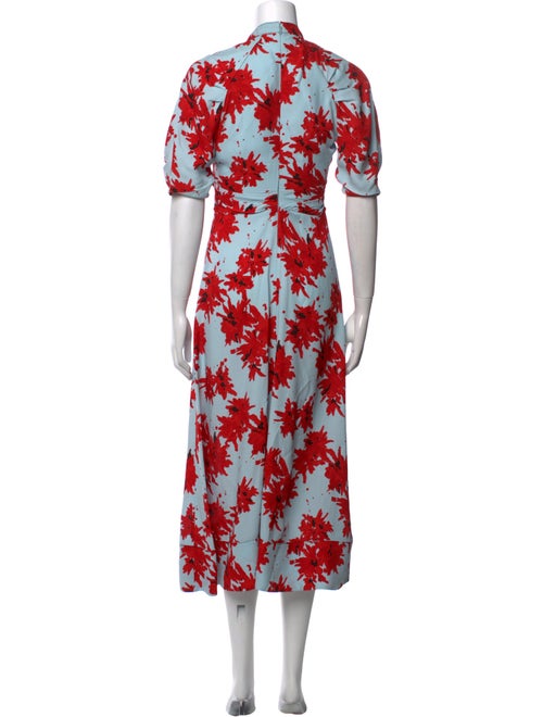 Proenza Schouler Floral Print Long Dress