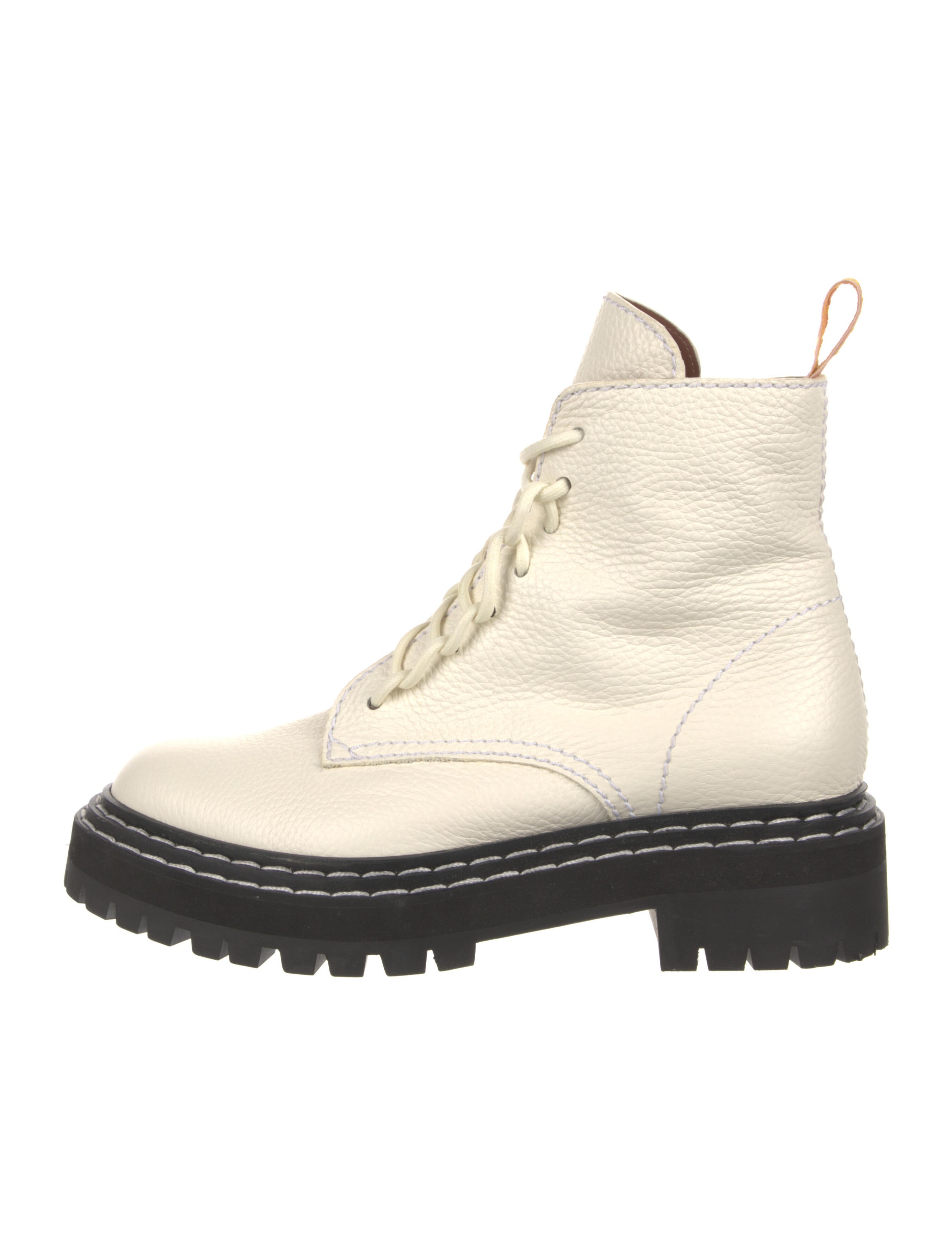 Proenza Schouler Leather Combat Boots