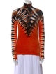 Proenza Schouler Tie-Dye Print Turtleneck Sweatshirt
